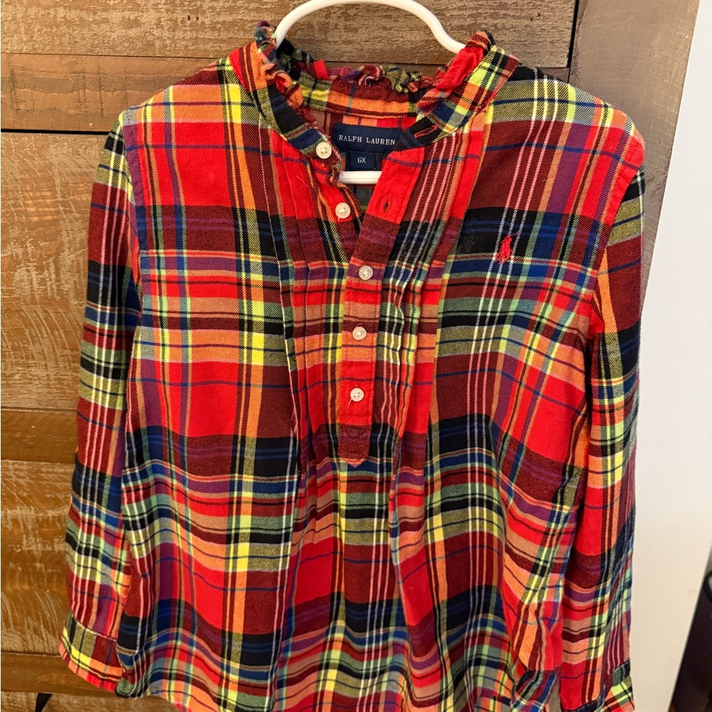 Ralph Lauren Kids Multicolor Plaid Button Down Shirt